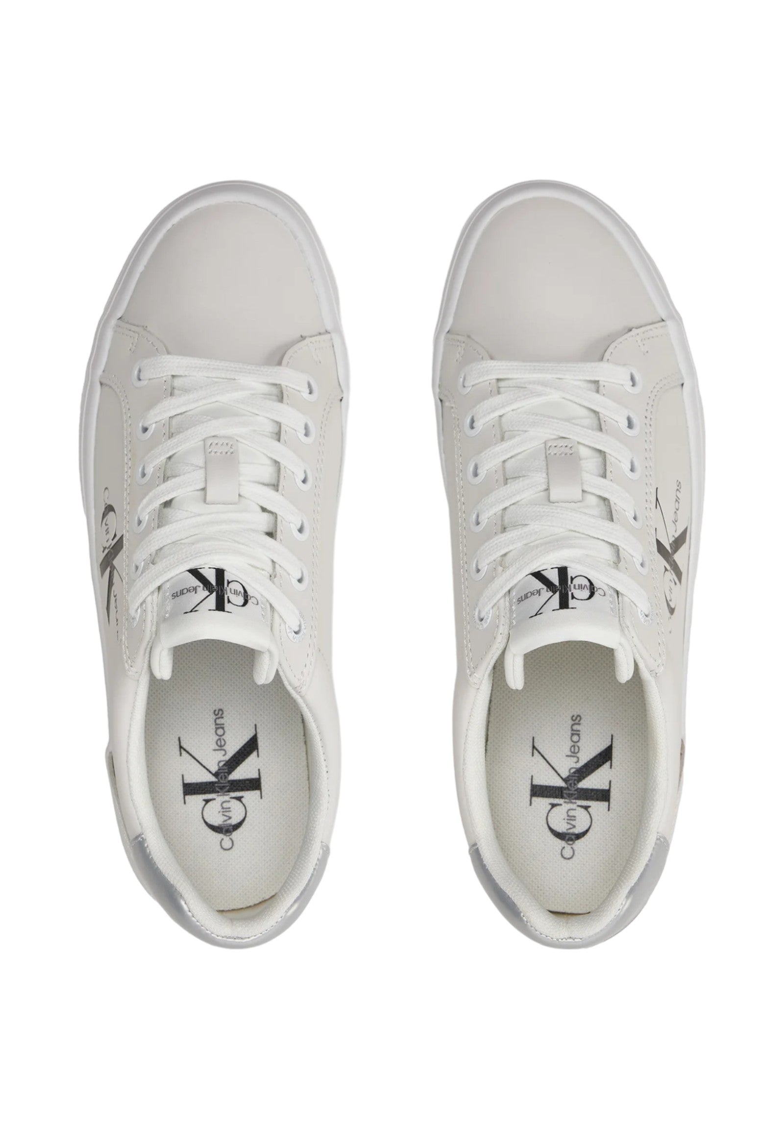 Sneakers Yw0yw01474 Bright WhitE-Silver