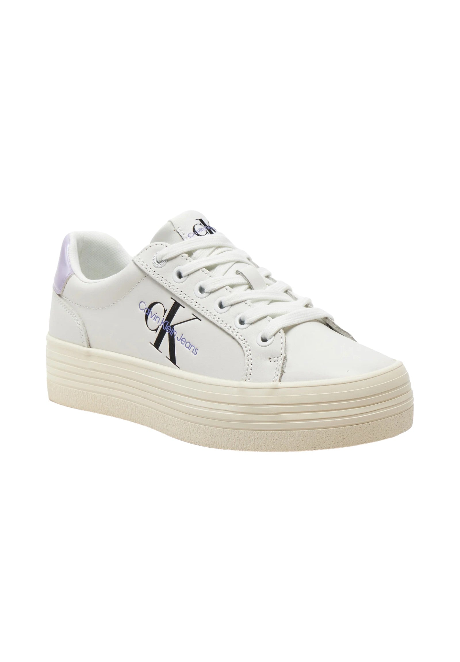 Sneakers Yw0yw01474 Bright WhitE-Pastel LilaC-Crea