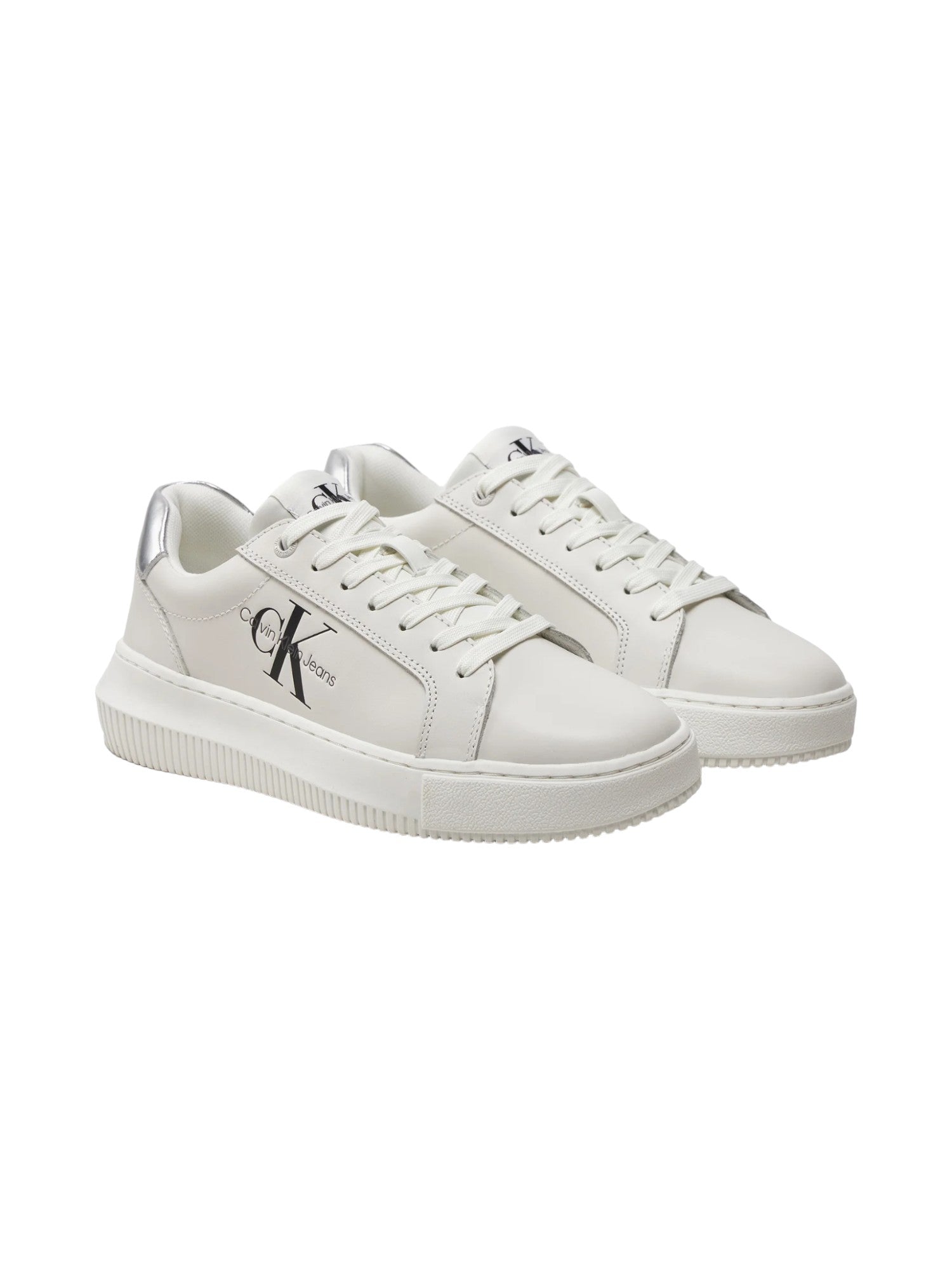 Sneakers Yw0yw01476 Bright WhitE-Silver