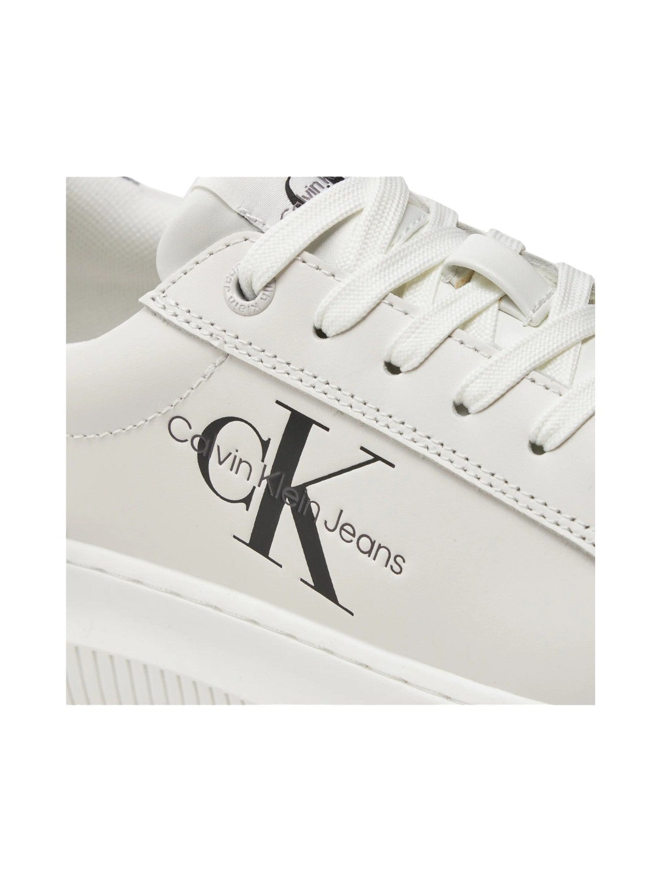 Sneakers Chunky Cupsole Laceu YW0YW01476 Bright White-Silver