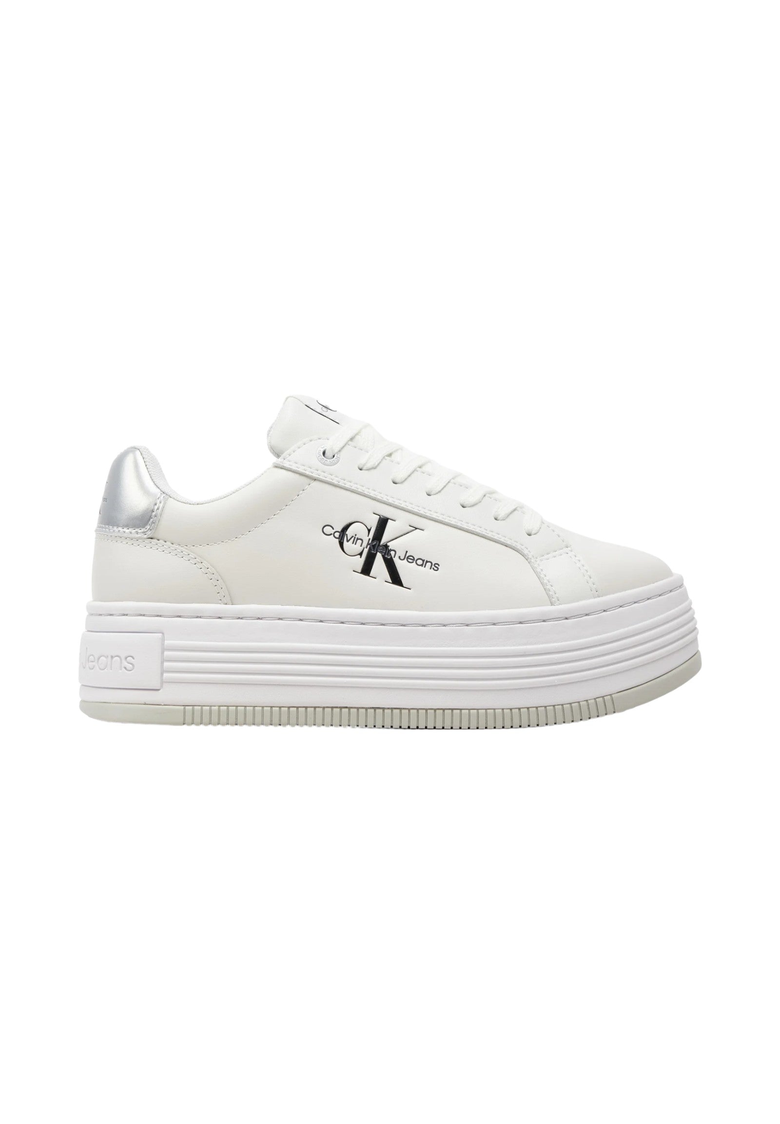 Sneakers Yw0yw01516 Bright WhitE-Silver