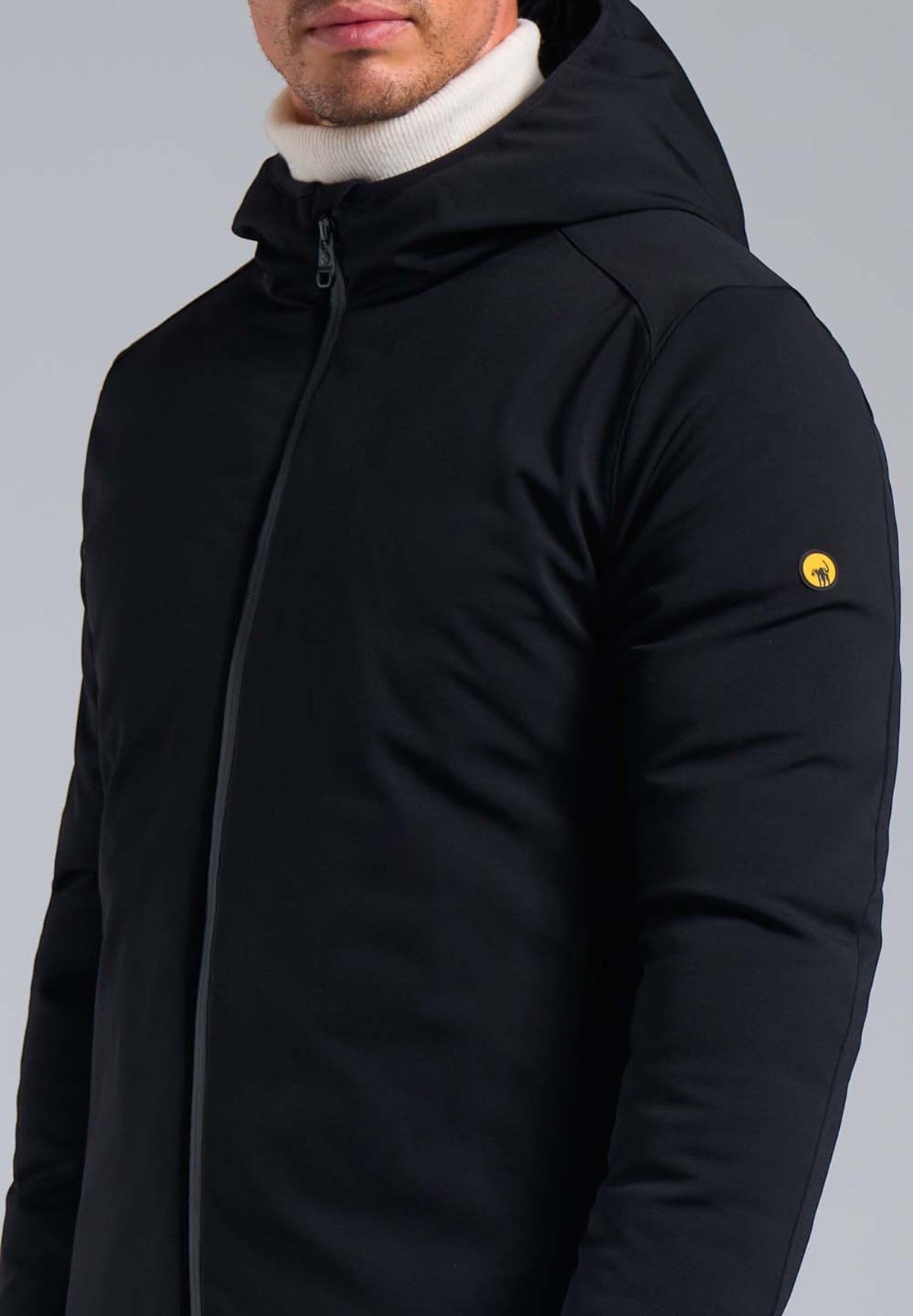 Cappotto Softshell Padded Hoody Coat CLEM 2.0 Jet Black