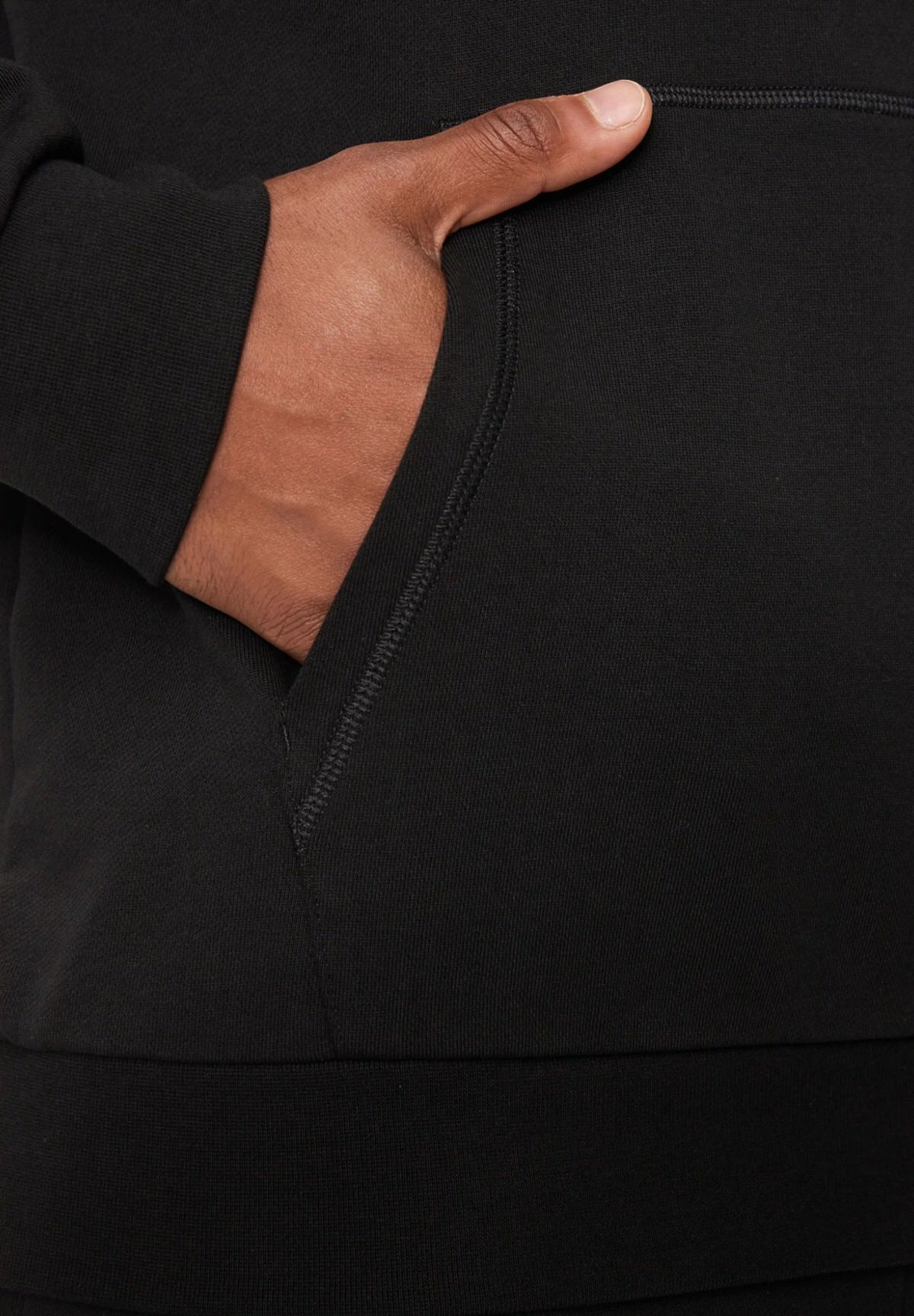 Felpa Pullover con Cappuccio 6DPM16 Black