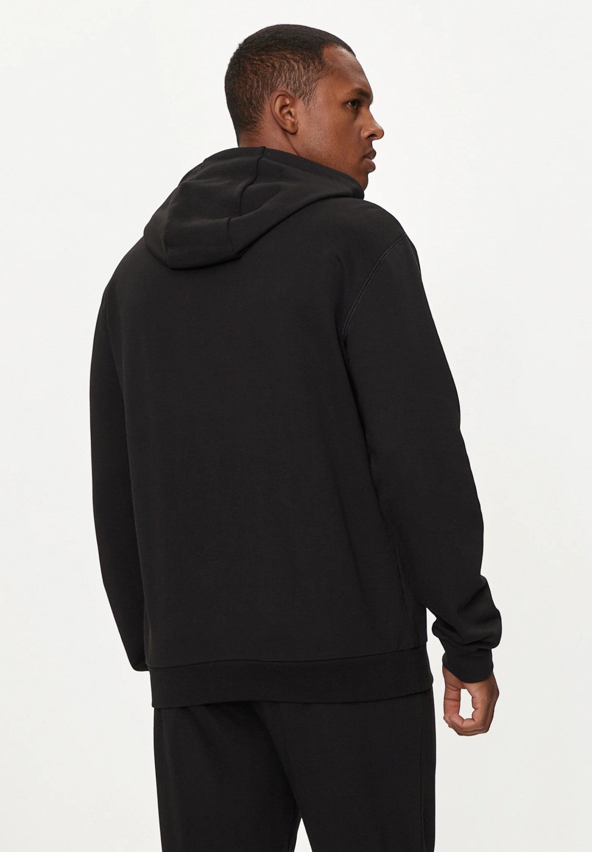 Felpa Pullover con Cappuccio 6DPM16 Black