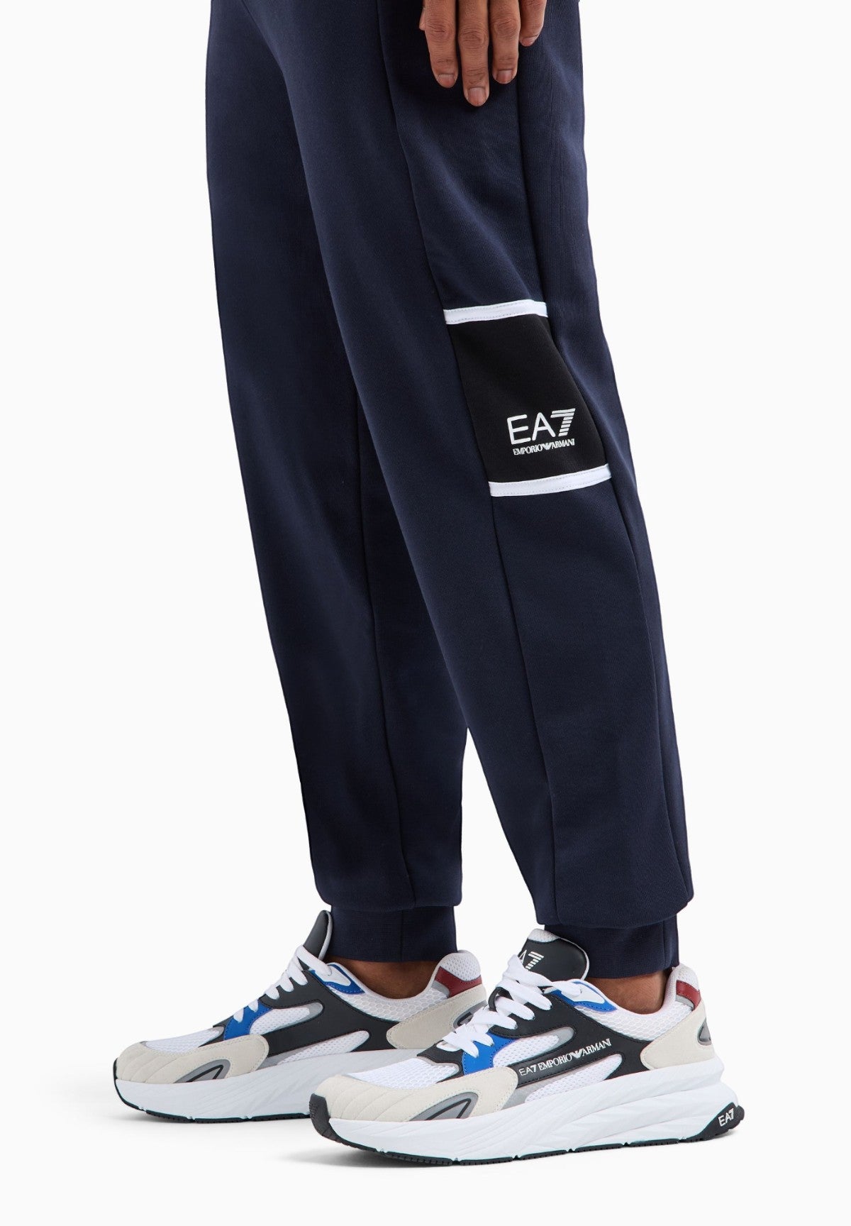 Pantaloni Tuta Pantaloni jogger Athletic Colour Block 6DPP92 Armani Blue