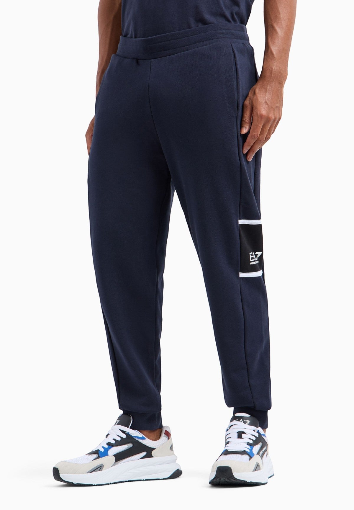 Pantaloni Tuta Pantaloni jogger Athletic Colour Block 6DPP92 Armani Blue