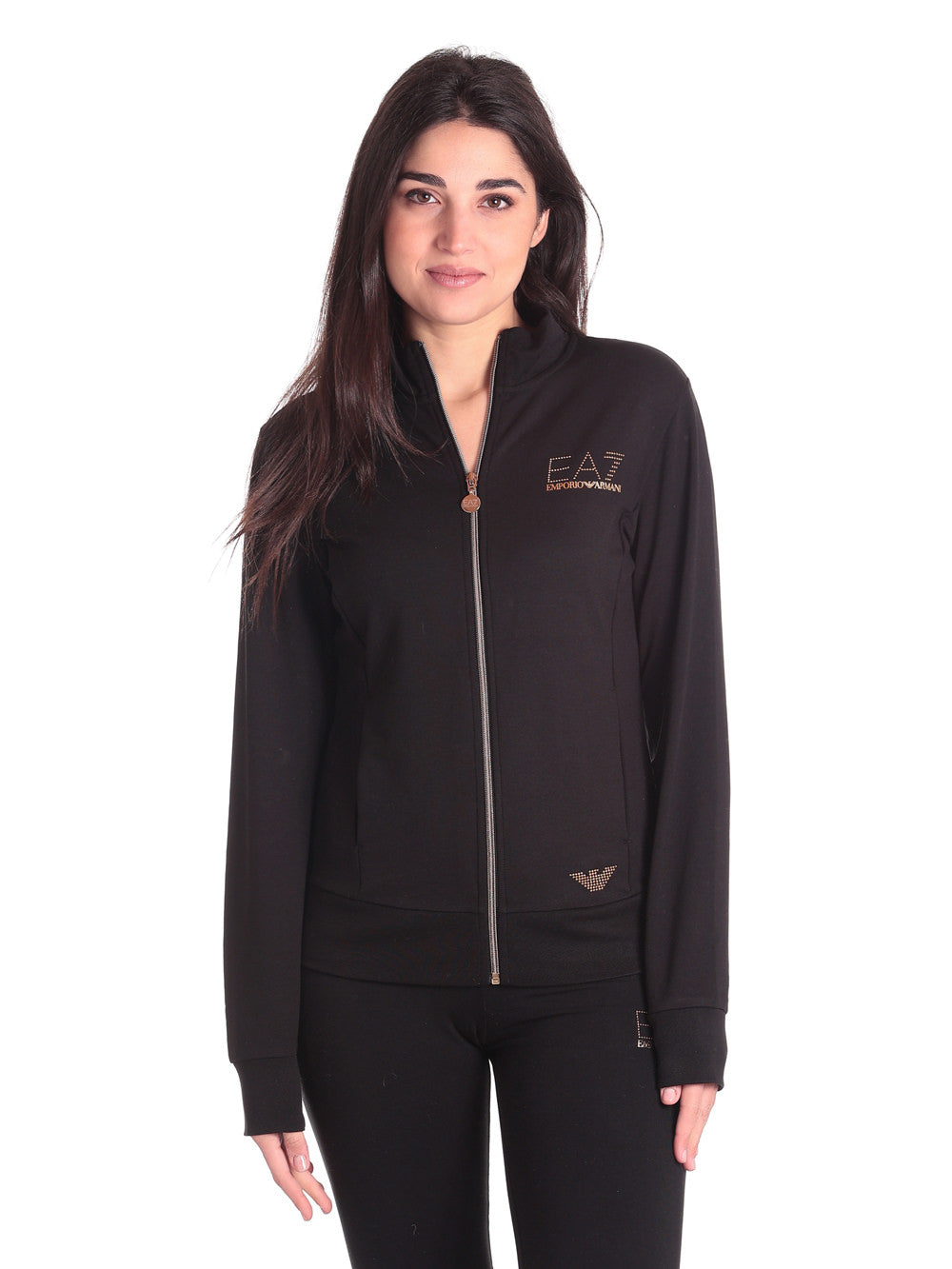 Felpa FulL-Zip 8ntm43 Black