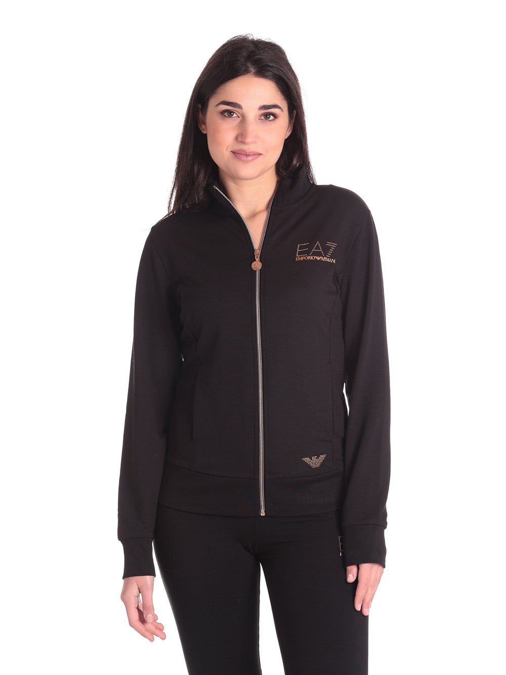 Felpa FulL-Zip 8ntm43 Black