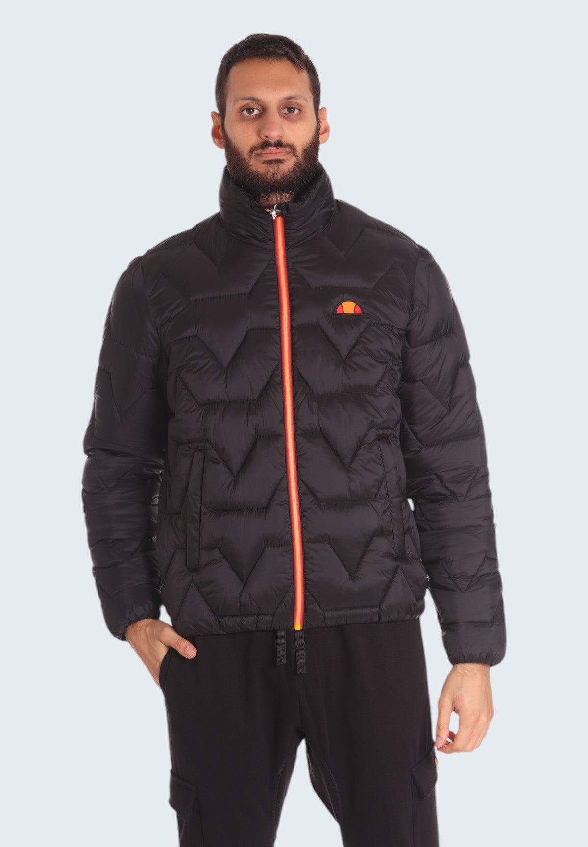 Piumino Leggero Fake-Down Jacket EHM101W24 Black