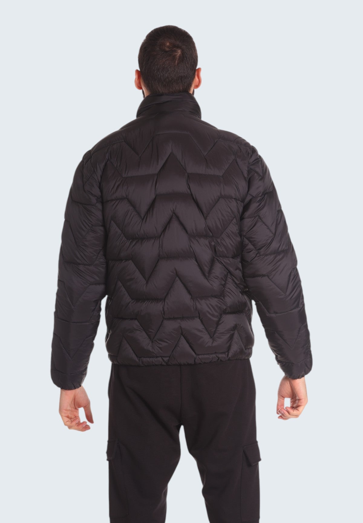 Piumino Leggero Fake-Down Jacket EHM101W24 Black