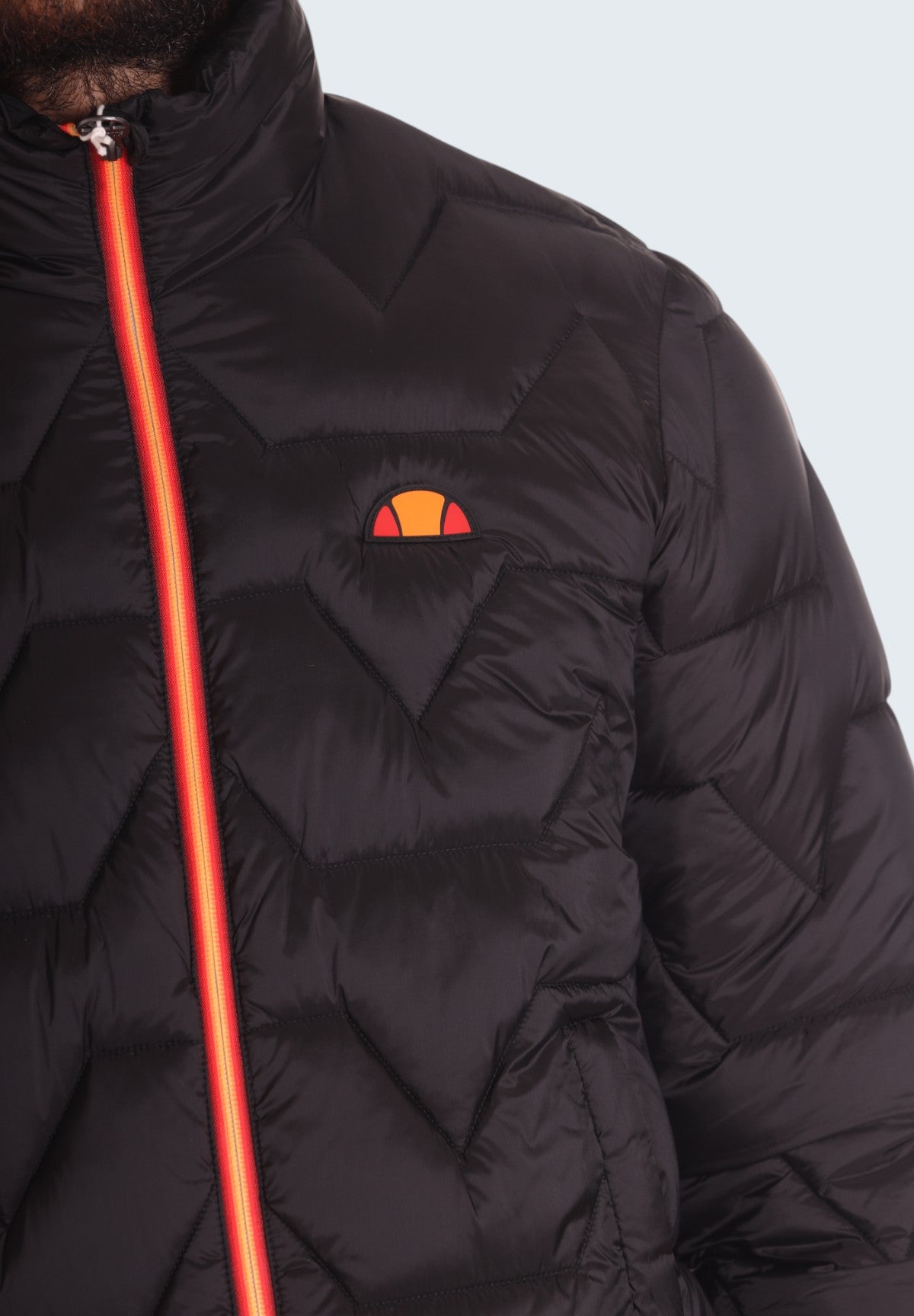 Piumino Leggero Fake-Down Jacket EHM101W24 Black