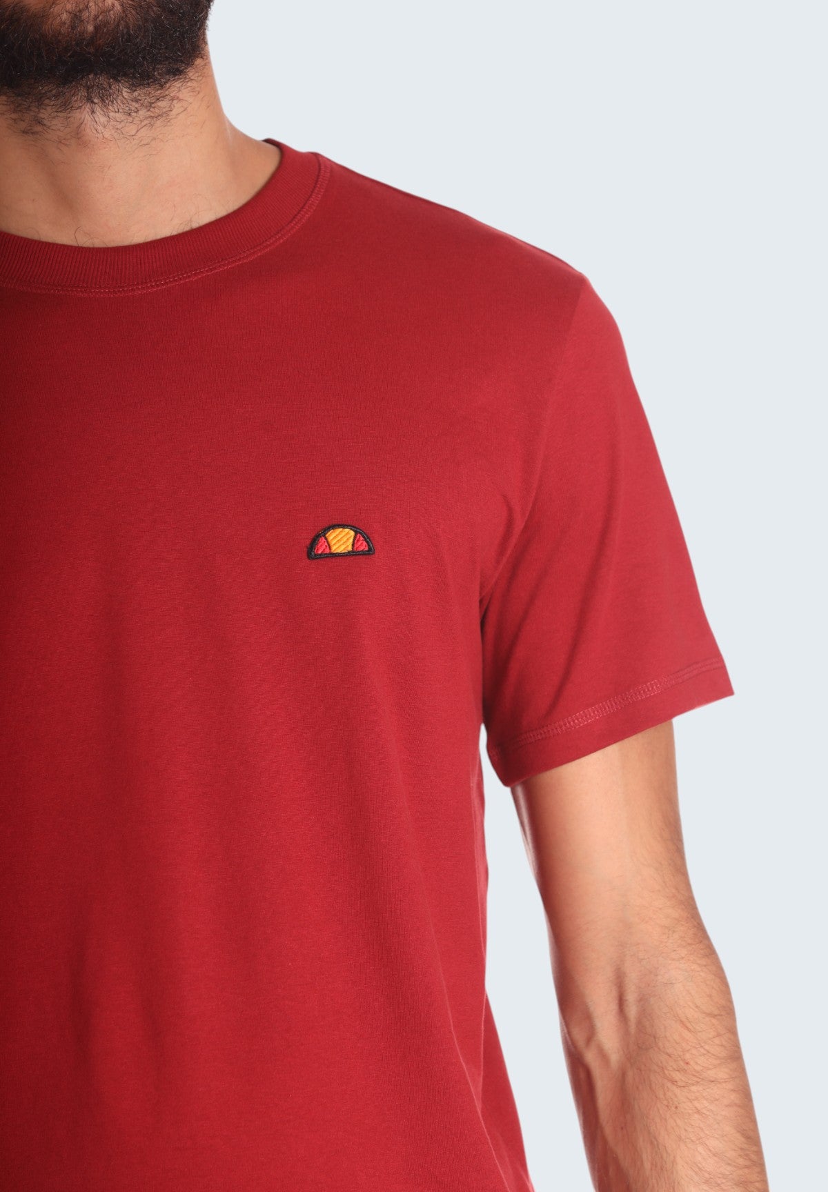 T-shirt a Maniche Corte Patch Logo EHM200W24 Sun Dried Tomato