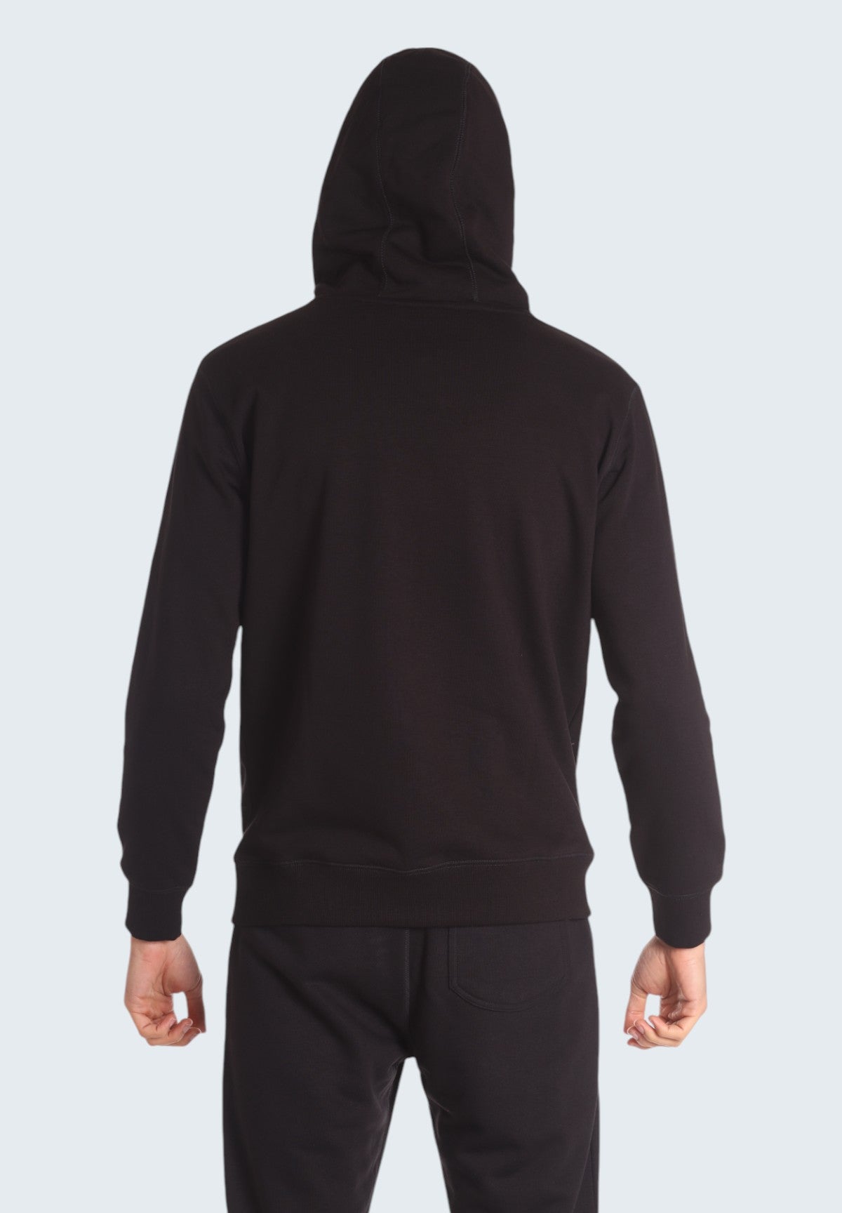 Felpa Pullover con Cappuccio Hoodie Patch Logo EHM250W24 Black