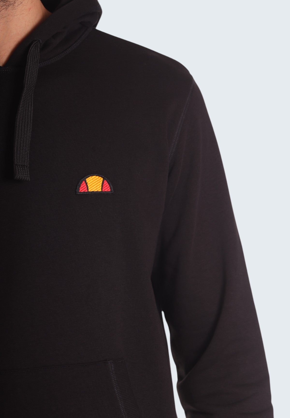 Felpa Pullover con Cappuccio Hoodie Patch Logo EHM250W24 Black