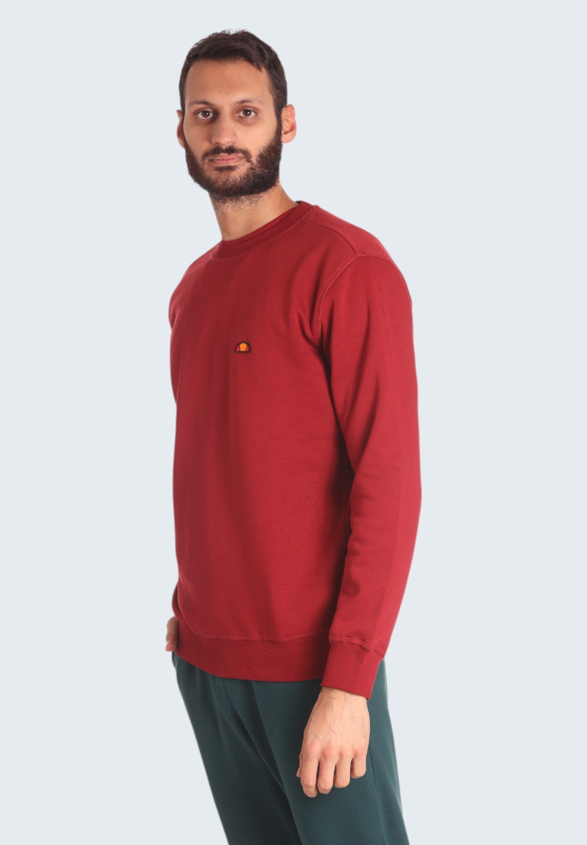 Felpa Girocollo Crew Neck Patch Logo EHM251W24 Sun Dried Tomato