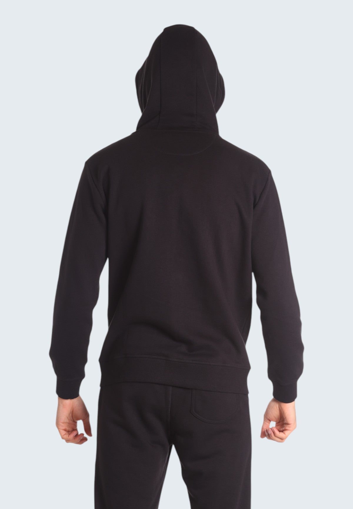 Felpa Full-Zip con Cappuccio Hoodie Full Zip Patch Logo EHM252W24 Black