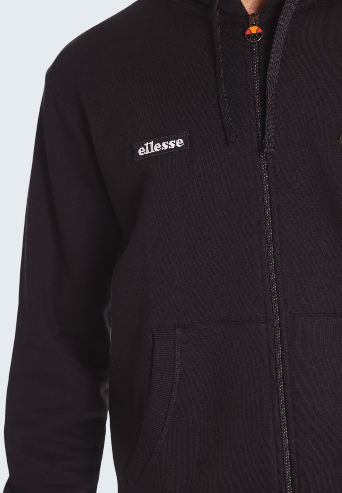 Felpa Full-Zip con Cappuccio Hoodie Full Zip Patch Logo EHM252W24 Black