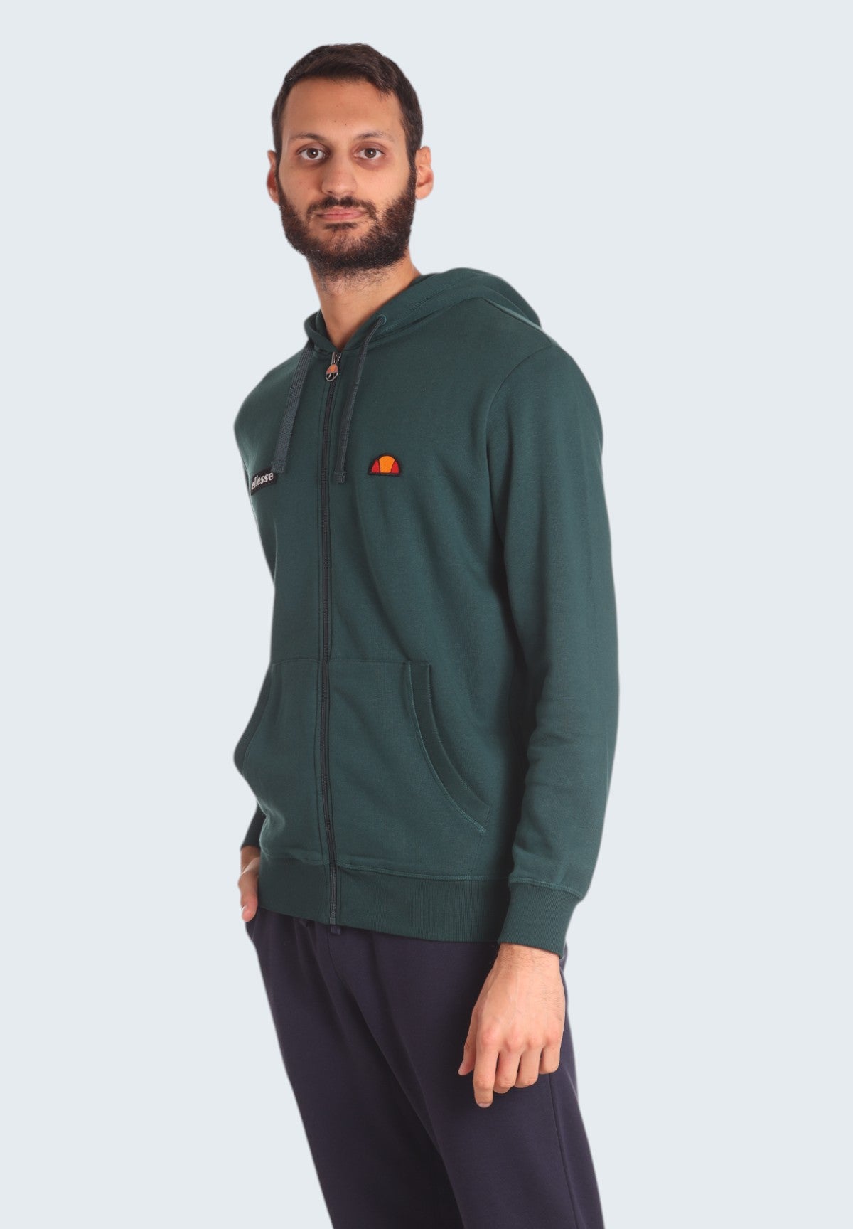 Felpa Full-Zip con Cappuccio Hoodie Full Zip Patch Logo EHM252W24 Ponderosa Pine