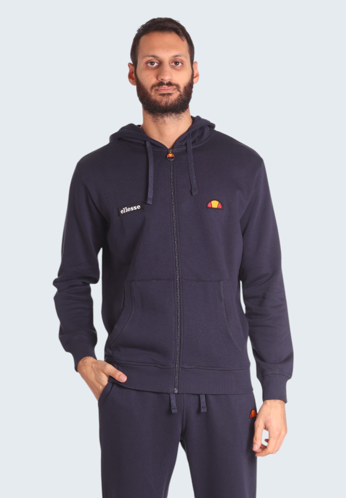 Felpa Full-Zip con Cappuccio Hoodie Full Zip Patch Logo EHM252W24 Salute