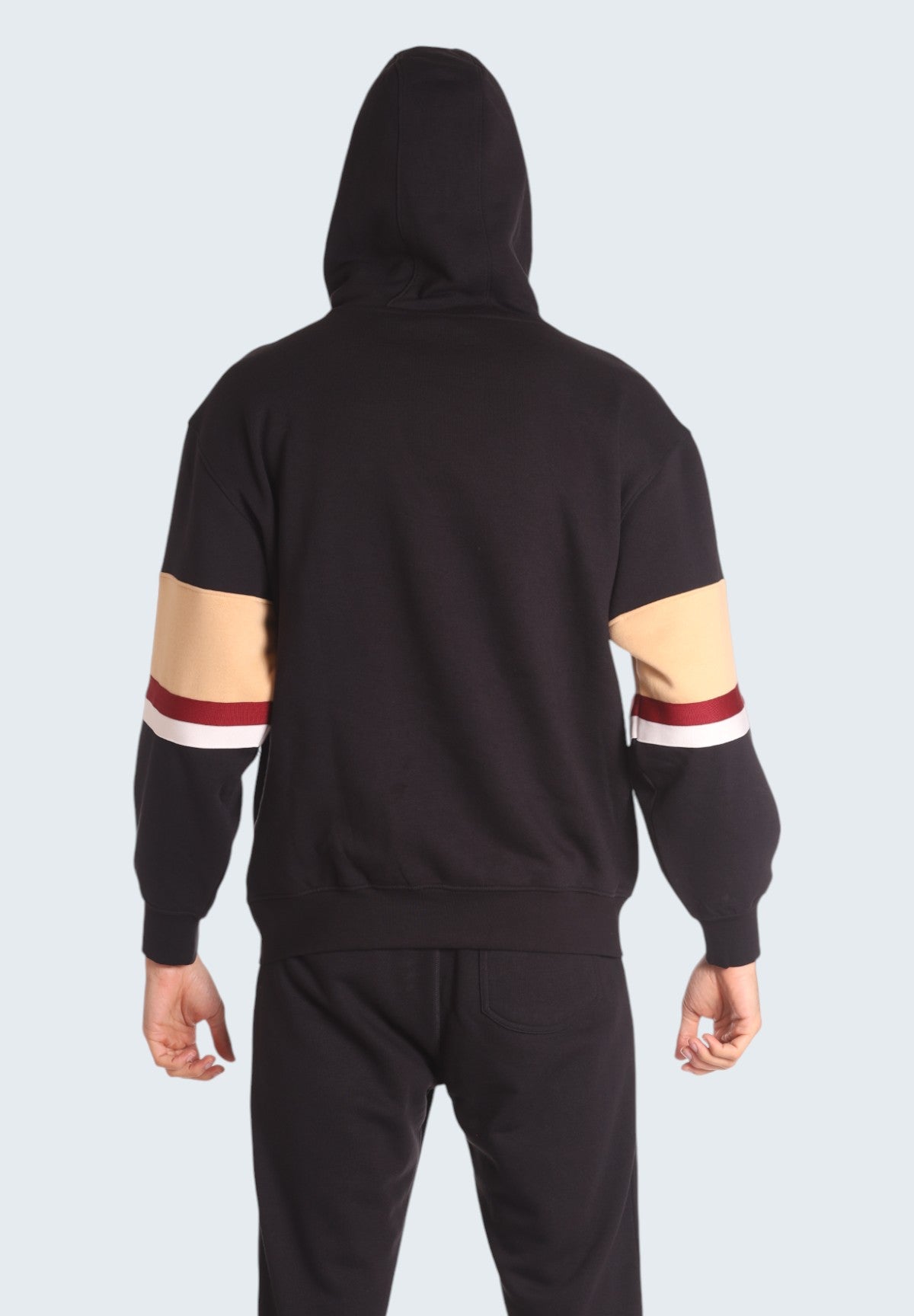 Felpa Pullover con Cappuccio Hoodie Pinguino EHM255W24 Black