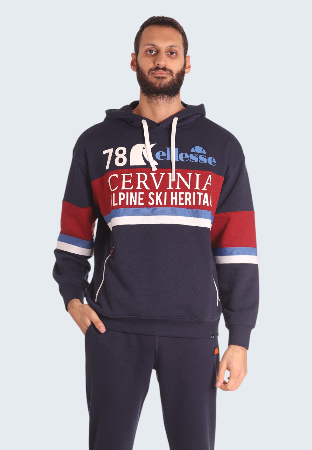 Felpa Pullover con Cappuccio Hoodie Pinguino EHM255W24 Salute