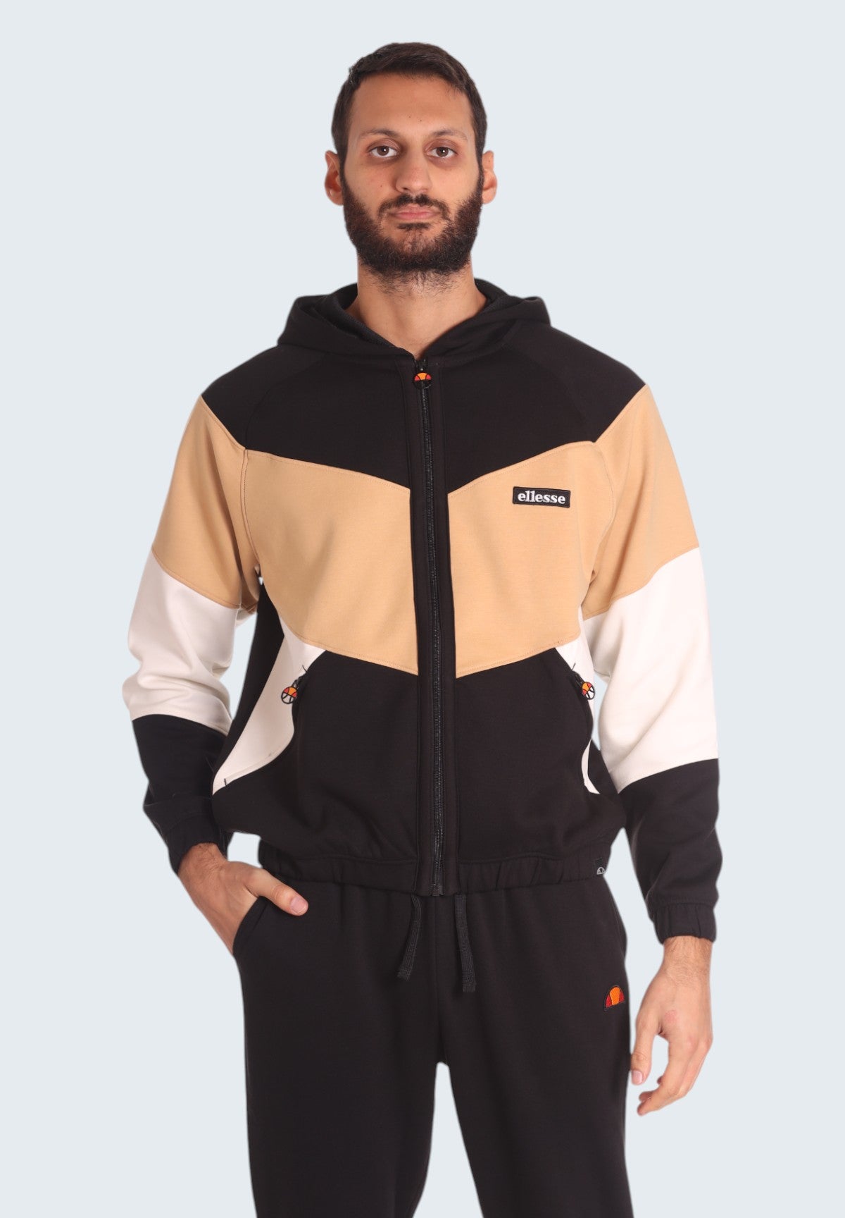 Felpa Full-Zip con Cappuccio Hoodie Full Zip Sartoria EHM272W24 Black