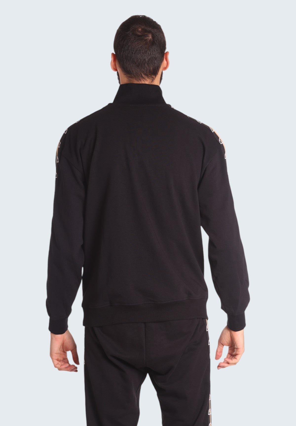 Felpa Girocollo Half Zip Sartoria EHM275W24 Black