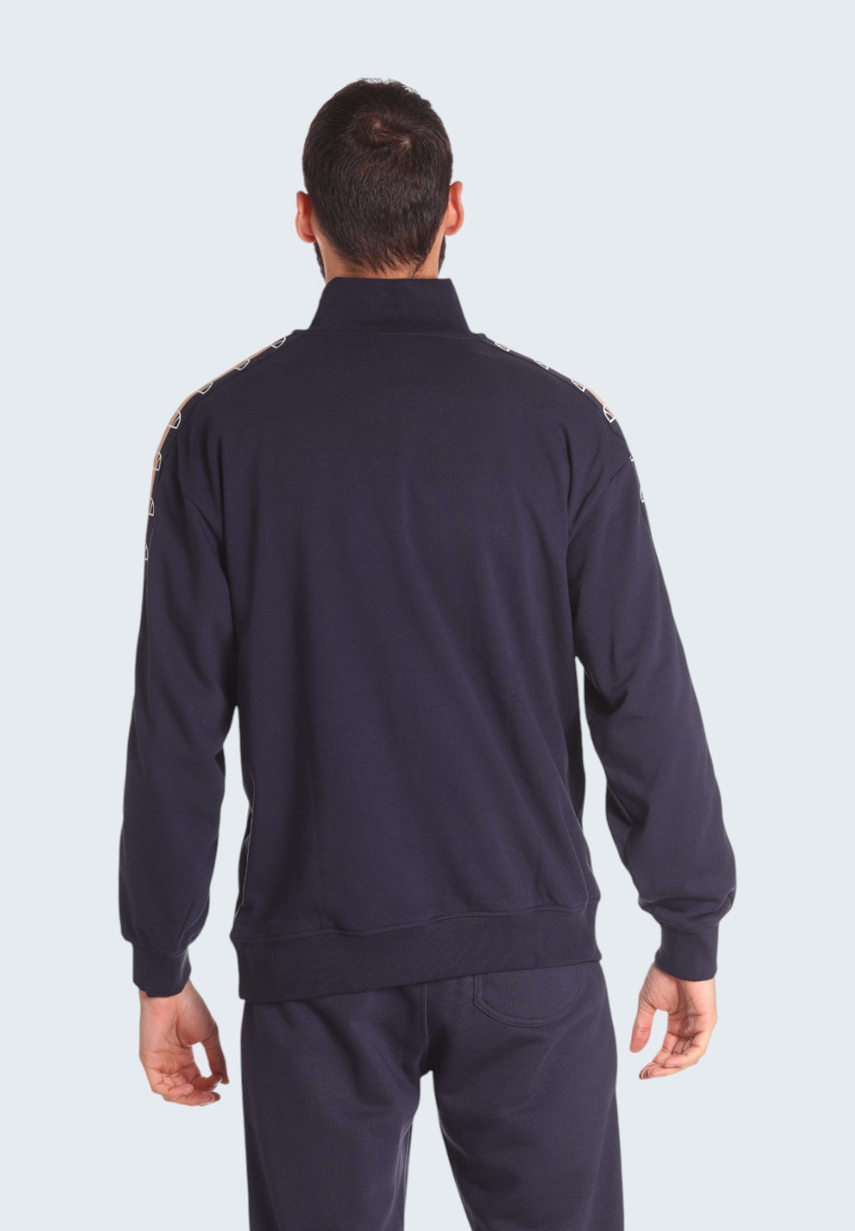 Felpa Girocollo Half Zip Sartoria EHM275W24 Salute