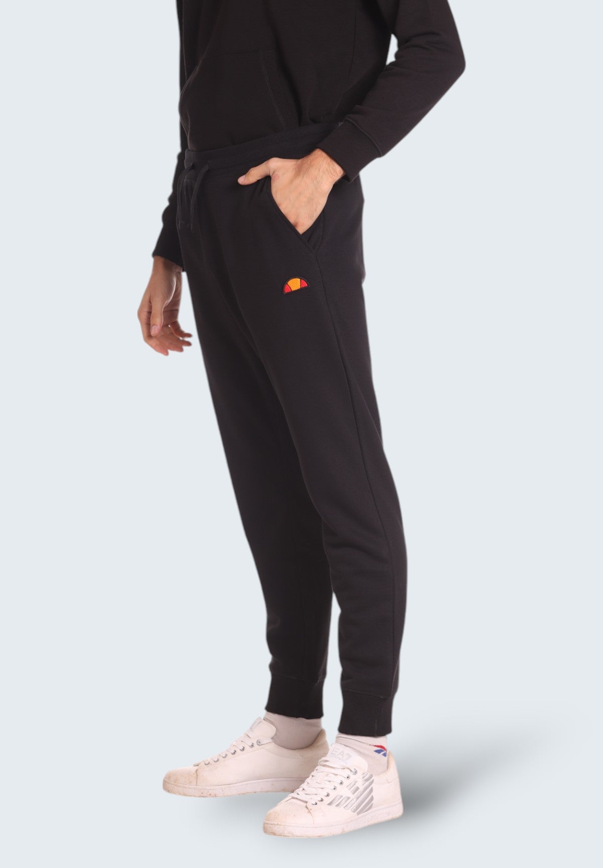 Pantaloni Tuta Pants Patch Logo EHM310W24 Black