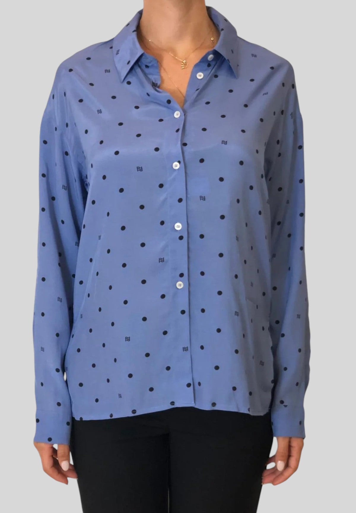 Camicia a Maniche Lunghe 2425116211200 GANGE Cielo