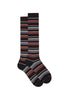 Gallo Calzini Lungo cotone e cashmere righe micro AP102852 Multicolor