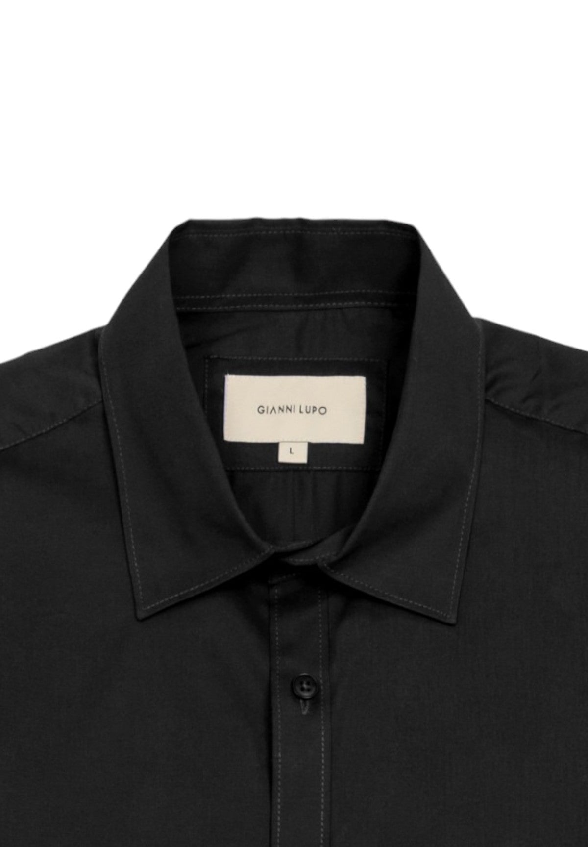 Camicia a Maniche Lunghe Collo Piccolo GL070DA-F24 Black