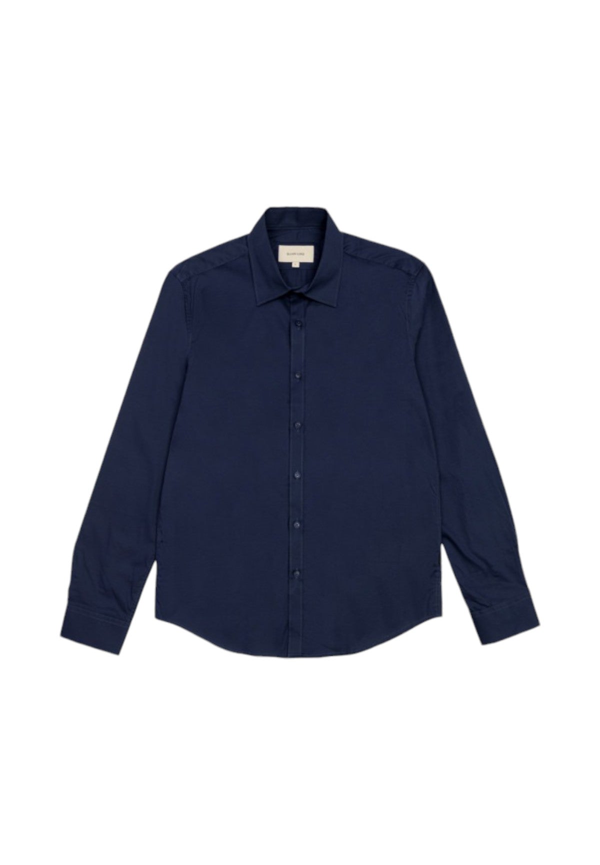 Camicia a Maniche Lunghe Collo Piccolo GL070DA-F24 Navy