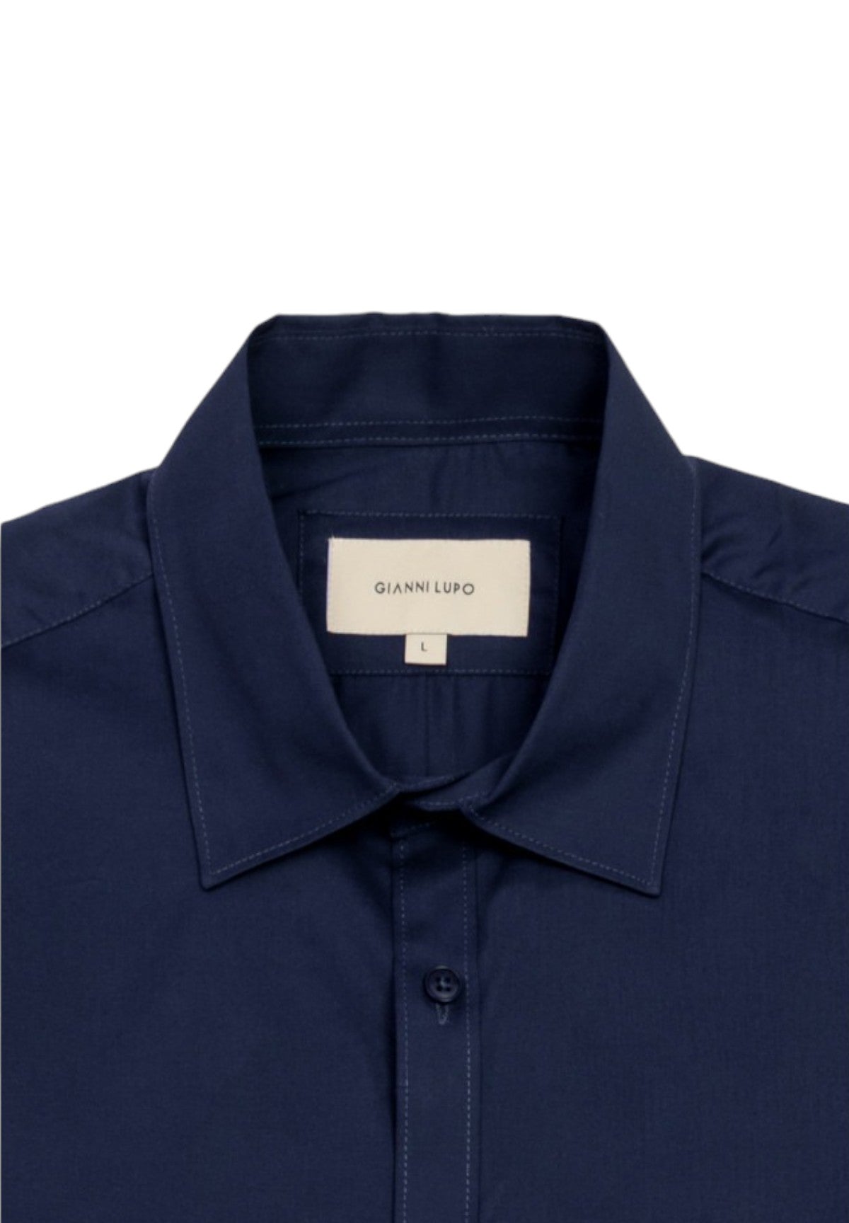 Camicia a Maniche Lunghe Collo Piccolo GL070DA-F24 Navy