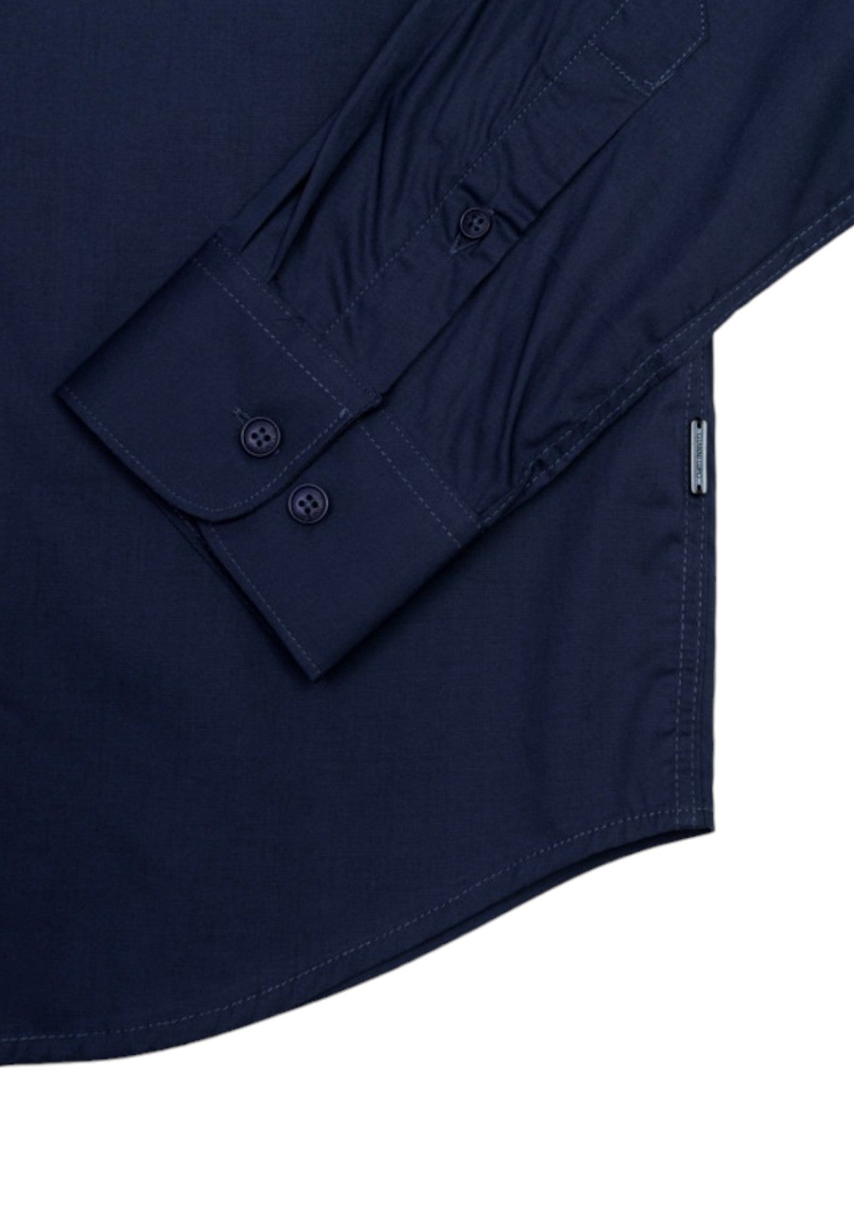 Camicia a Maniche Lunghe Collo Piccolo GL070DA-F24 Navy