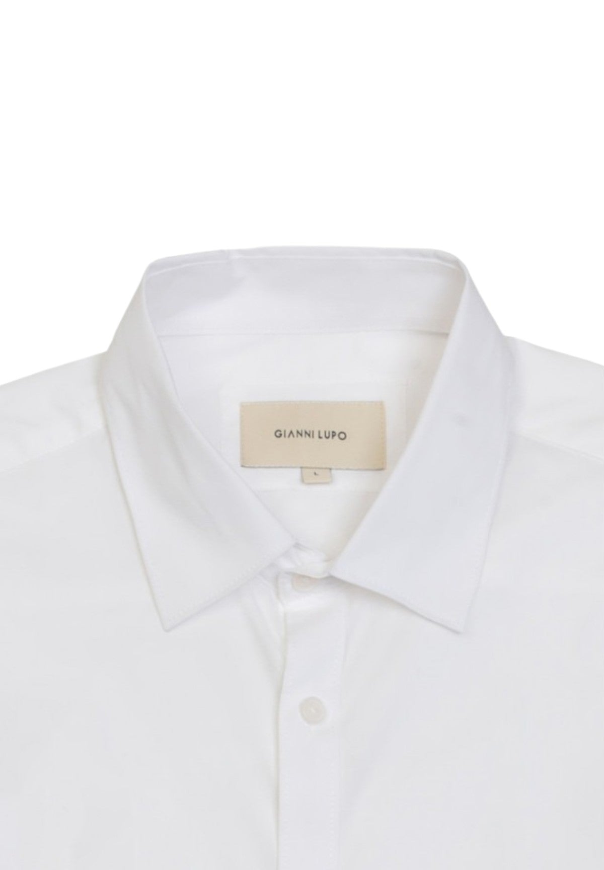 Camicia a Maniche Lunghe Collo Piccolo GL070DA-F24 White