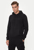 Guess Athleisure Felpa Pullover Con Cappuccio Z4yq12 Jet Black A996