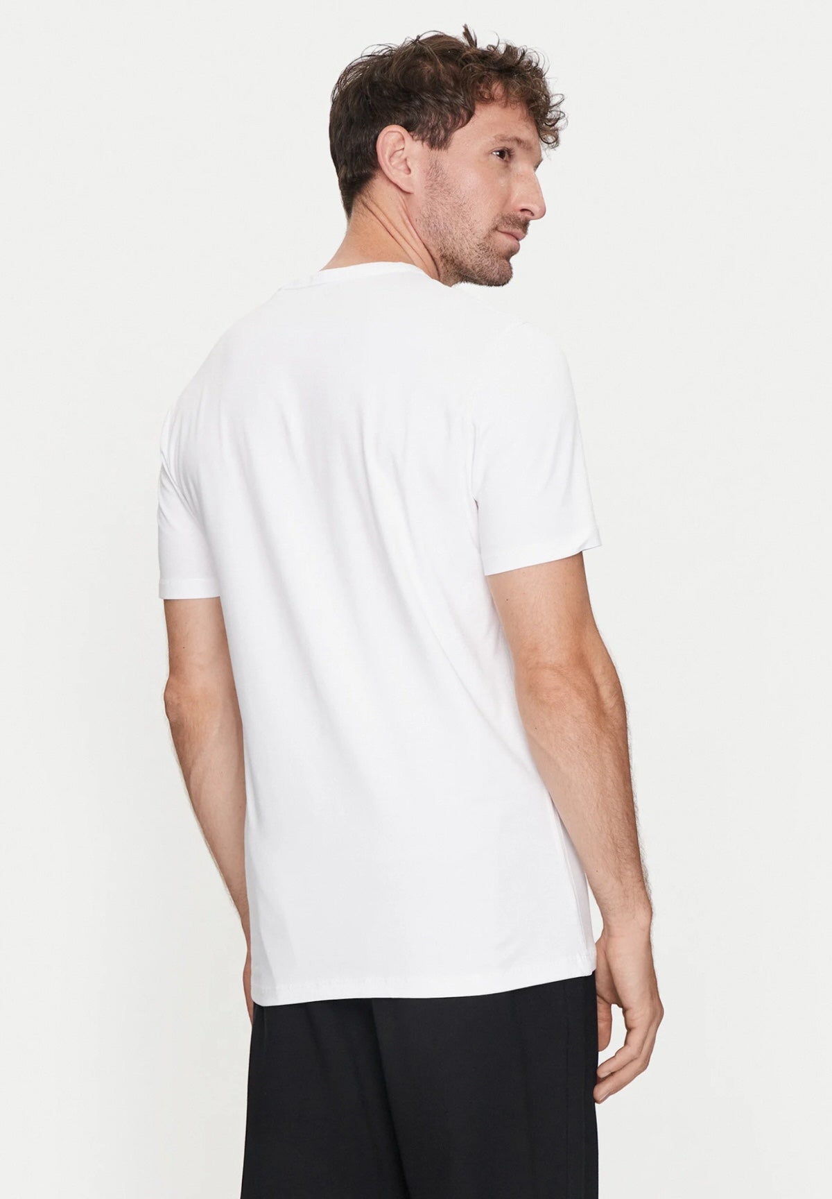 T-shirt con Stampa Ss Cn Classic Design Tee M4YI30 Pure White