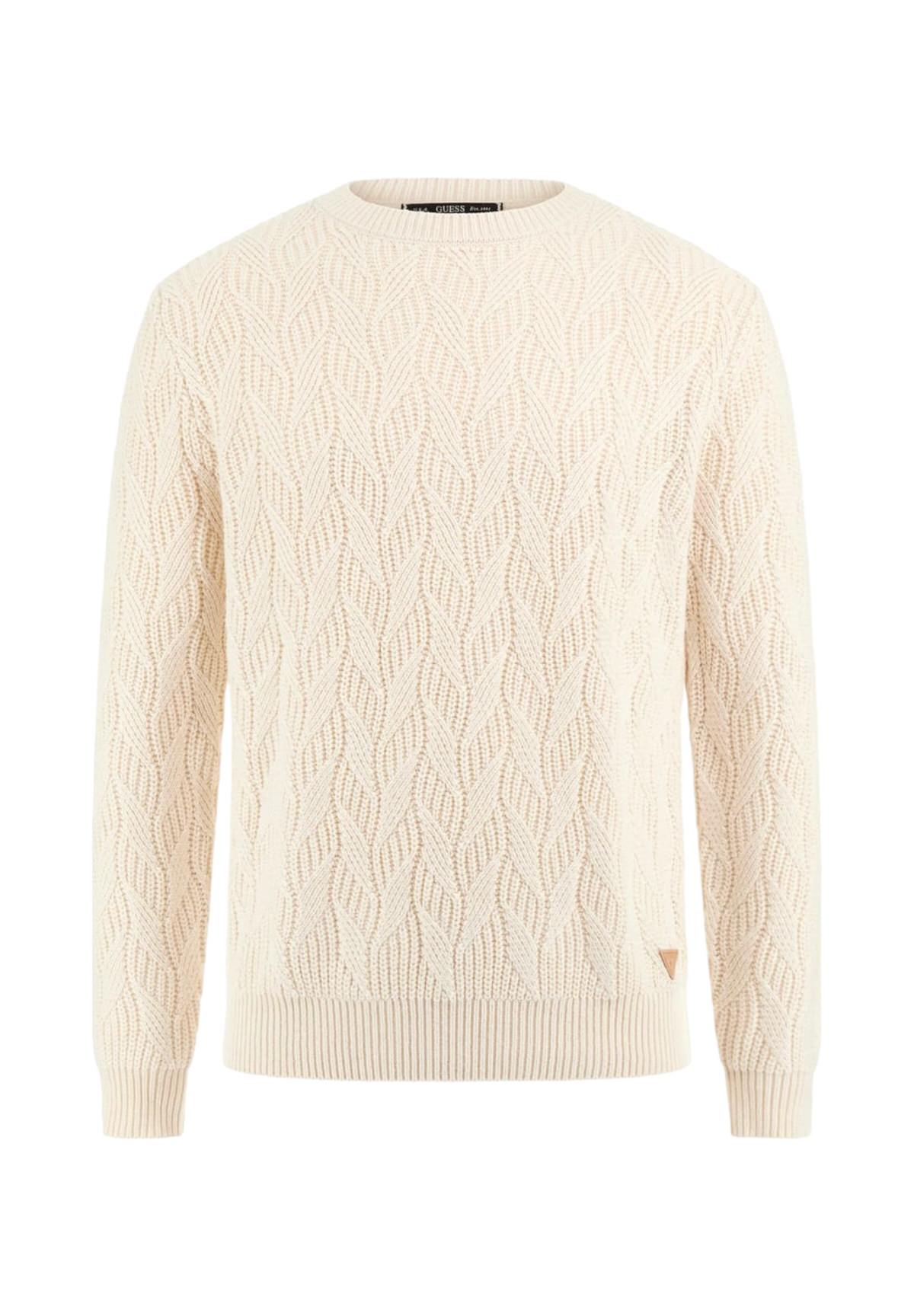 Maglione Girocollo Evander Cn Cable Swtr M4BR19 Quicksand