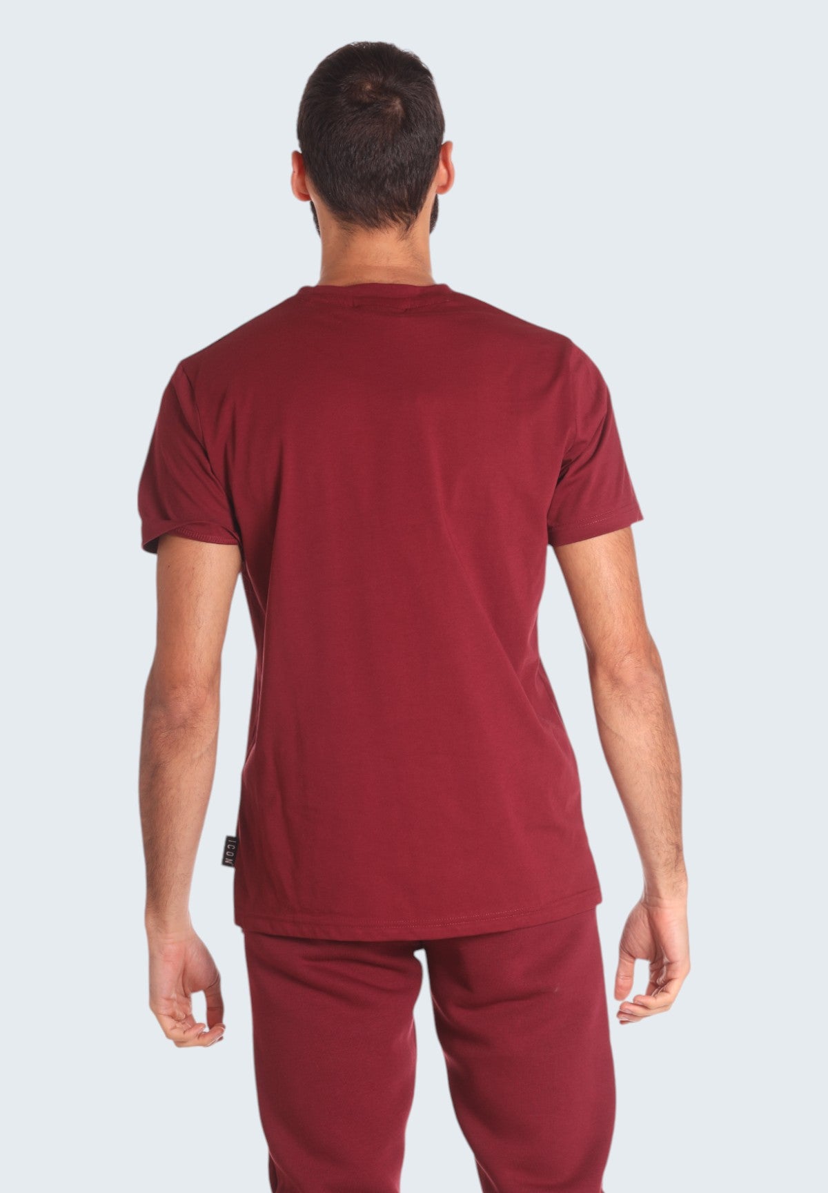 T-shirt con Stampa IU9013T Bordeaux