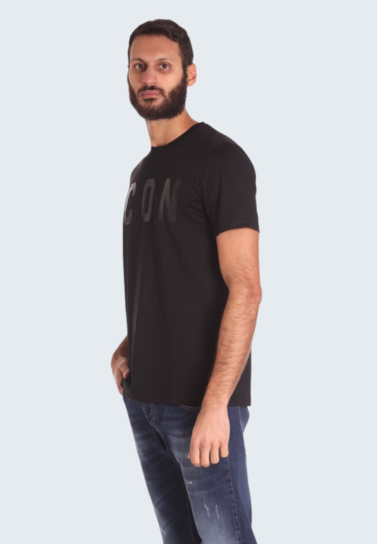 T-shirt con Stampa IU9013T Nero, Nero