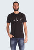 Icon T-shirt con Stampa IU9013T Nero, panna