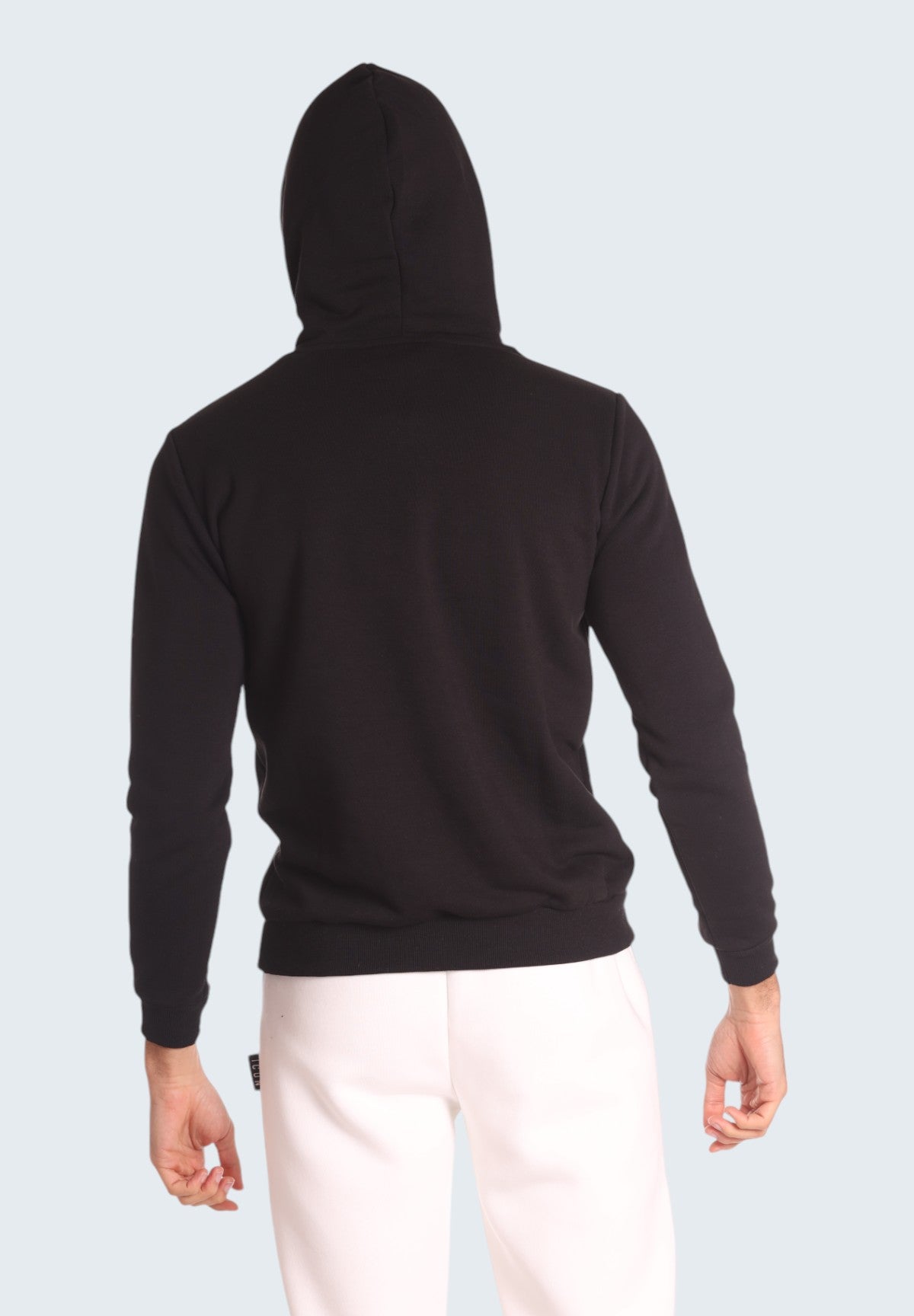 Felpa Pullover con Cappuccio IU9016FC Nero, Nero