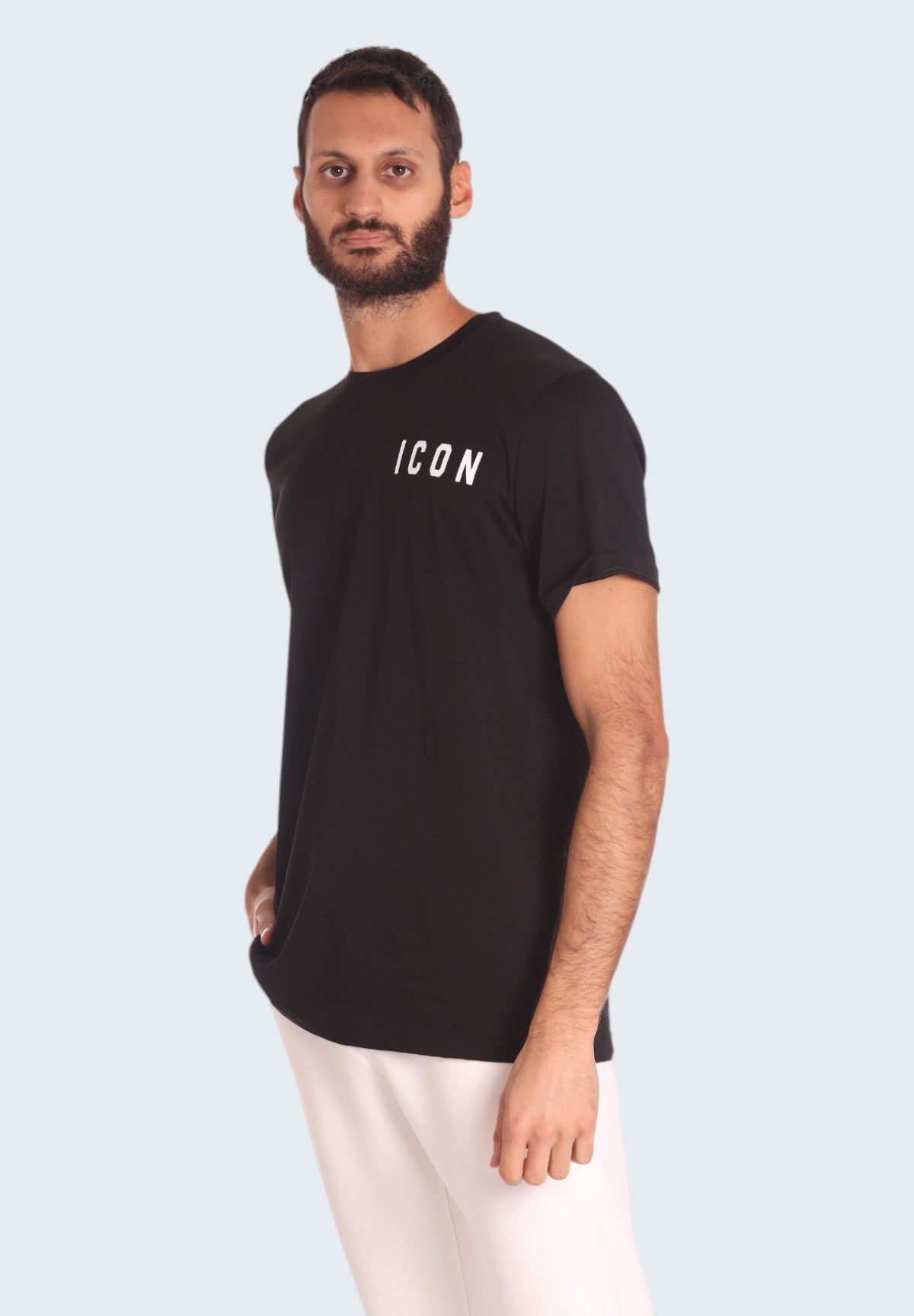 T-shirt con Stampa T-Shirt M/M IU9019T Nero, panna