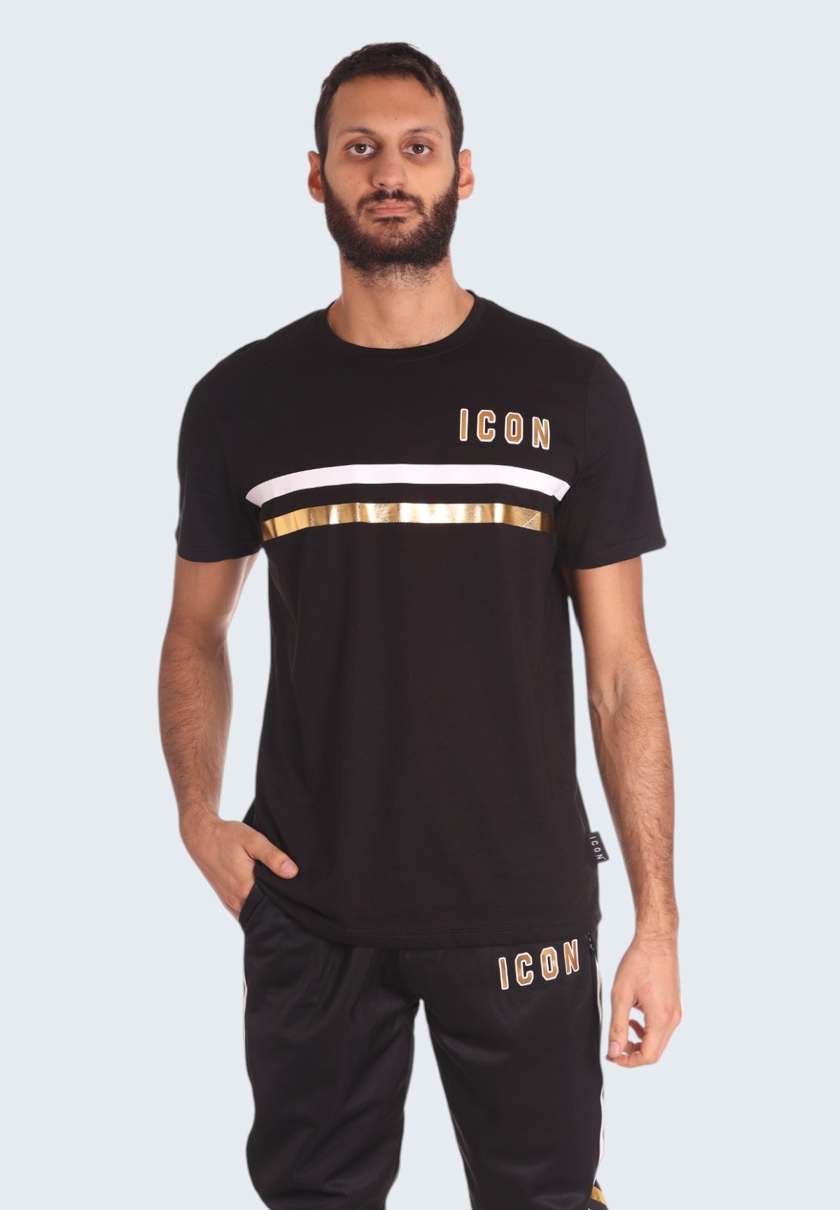 T-shirt con Stampa IU9043T Nero