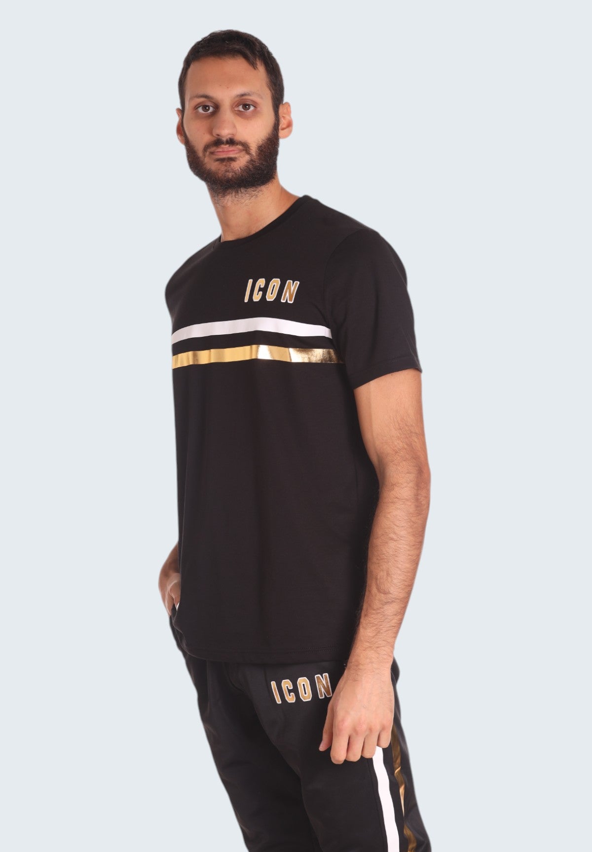 T-shirt con Stampa IU9043T Nero