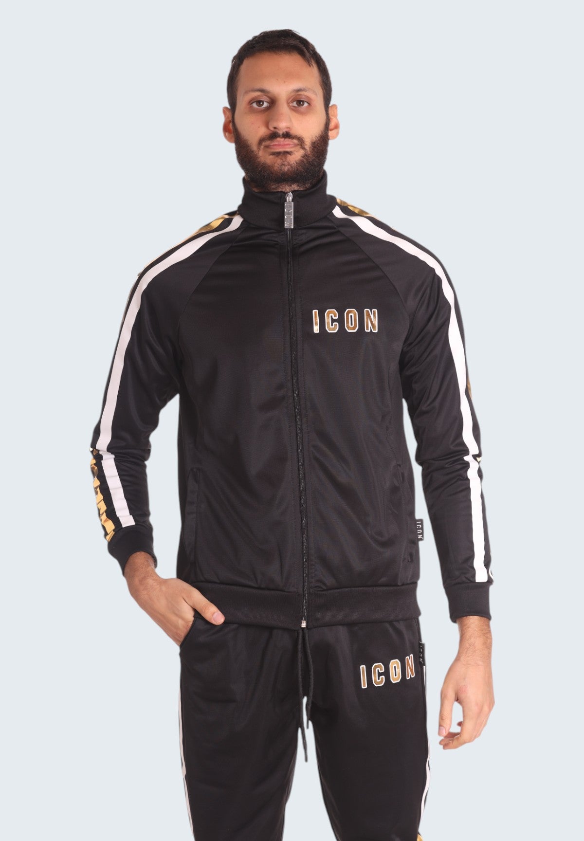 Felpa Full-Zip Giacchetta Con Zip IU9045G Nero