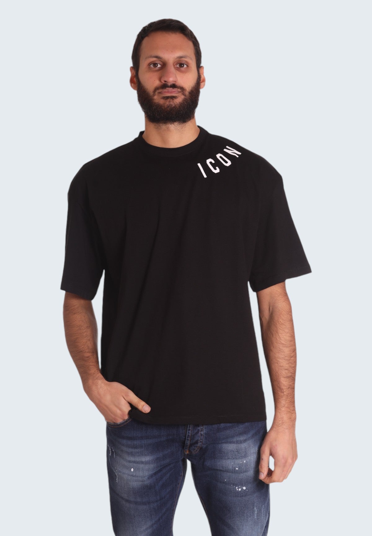 T-shirt con Stampa t-shirt m/m IU9075T Nero