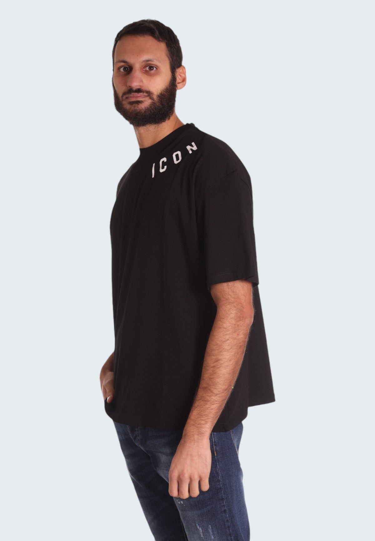 T-shirt con Stampa t-shirt m/m IU9075T Nero