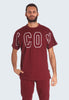 Icon T-shirt con Stampa T-Shirt Oversize IU9136T Bordeaux